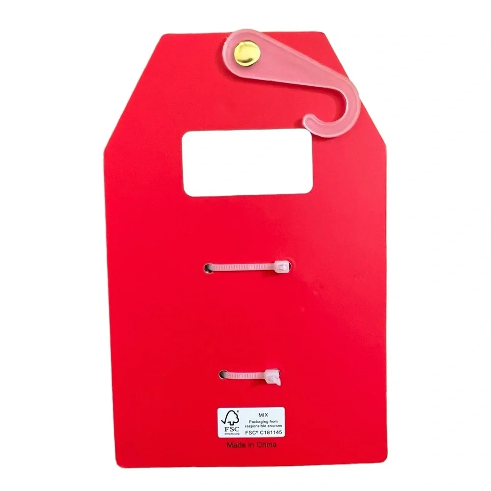 Piper K Nutcracker Soldier Red Rhinestones White Pearls Large Claw Hair Clip NWT - Picture 3 of 4